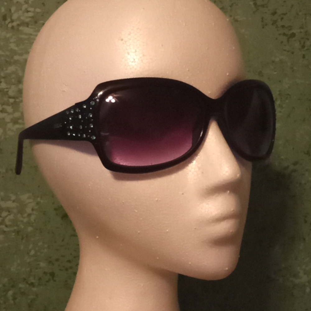 Relic Lula Sunglasses Jeweled Oversized Black